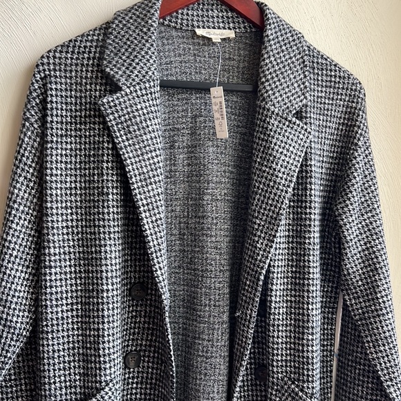 Madewell Brushed Knit Redford Blazer in Houndstooth Check - Picture 5 of 5